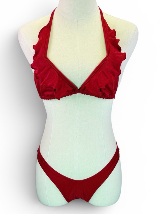 Body Language Other - Body Language Women’s Two Piece Red Ruffle Lingerie‎ Size 0/S